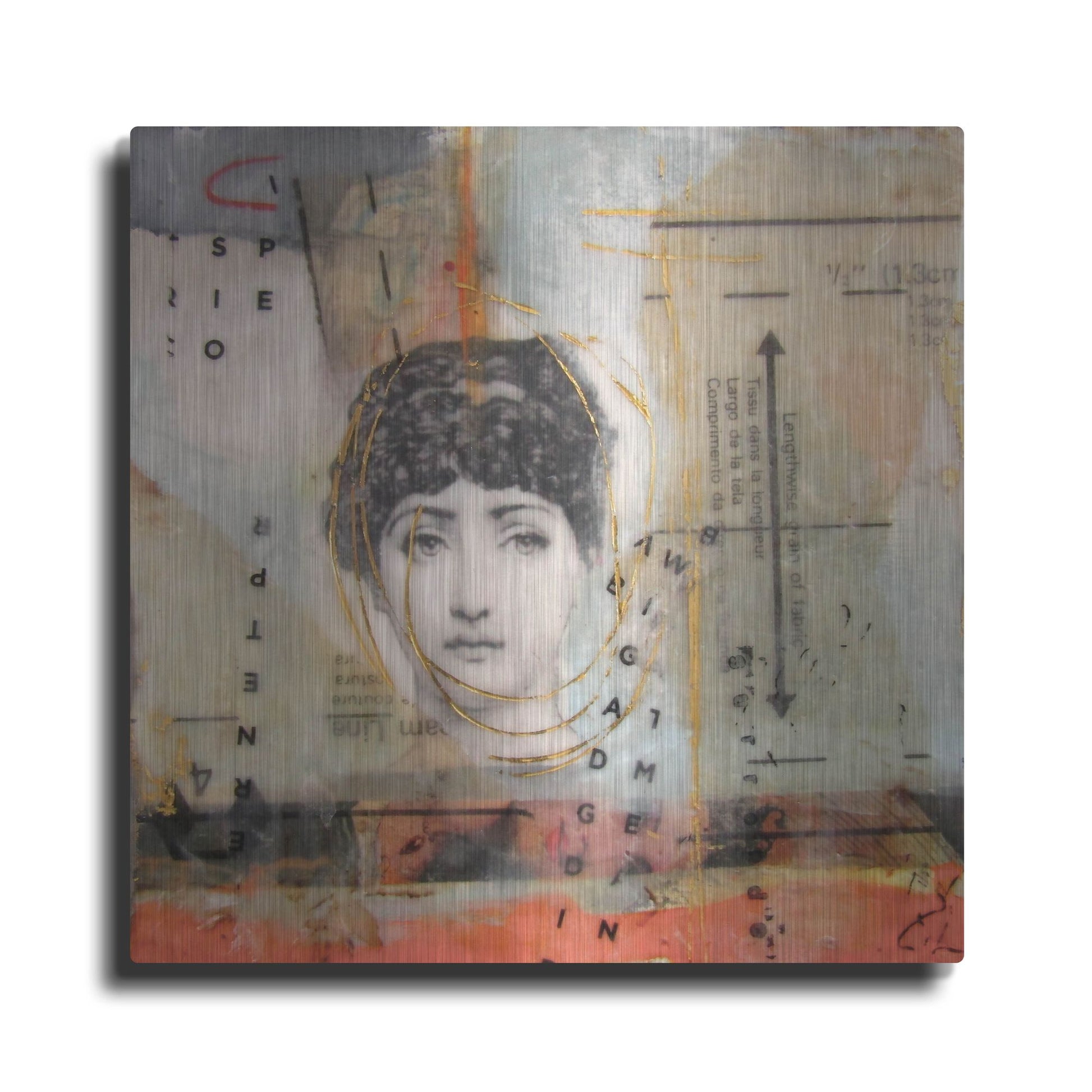 Luxe Metal Art 'Getting Ready For The Date' by LovIsArt, Metal Wall Art