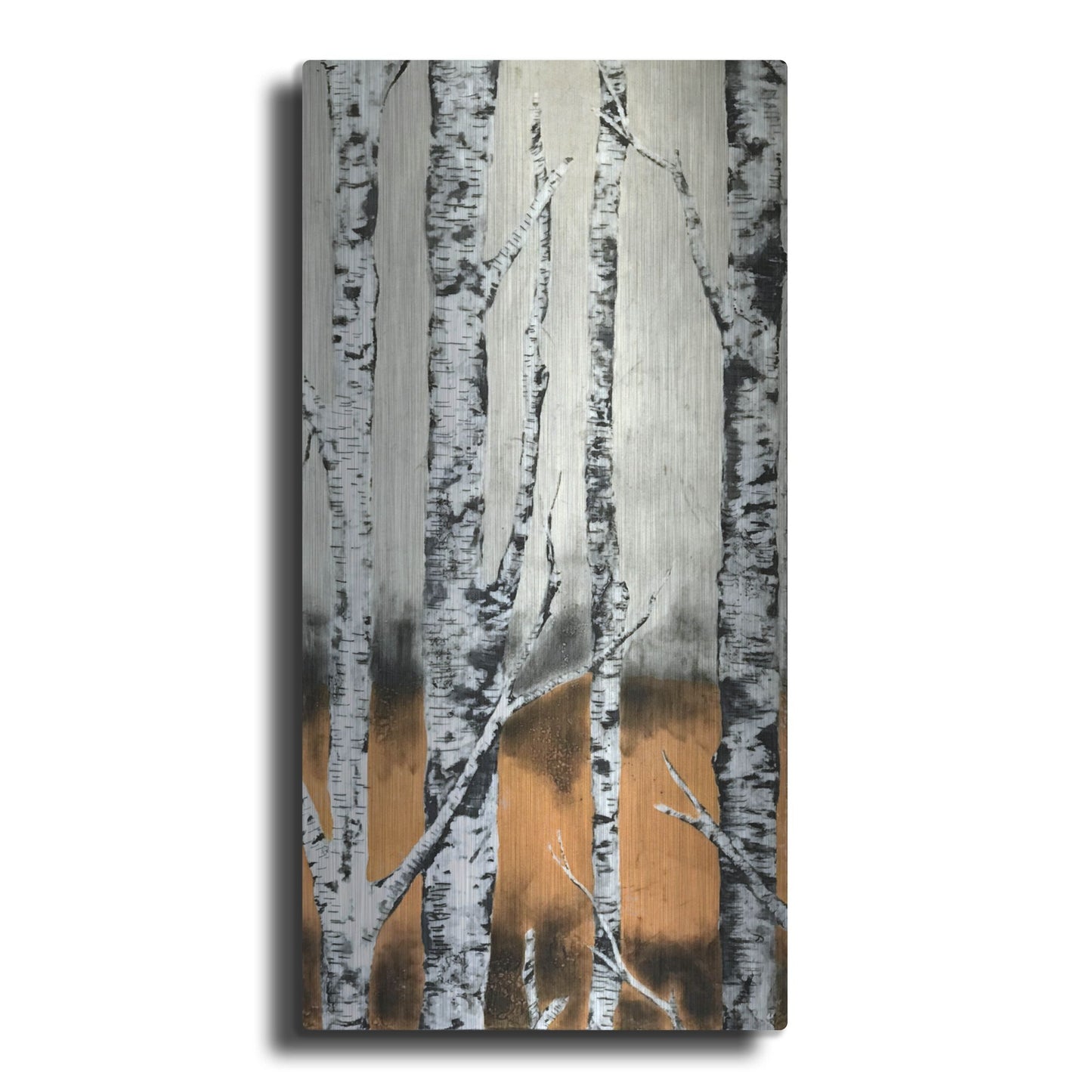 Luxe Metal Art 'Summer Birch' by LovIsArt, Metal Wall Art