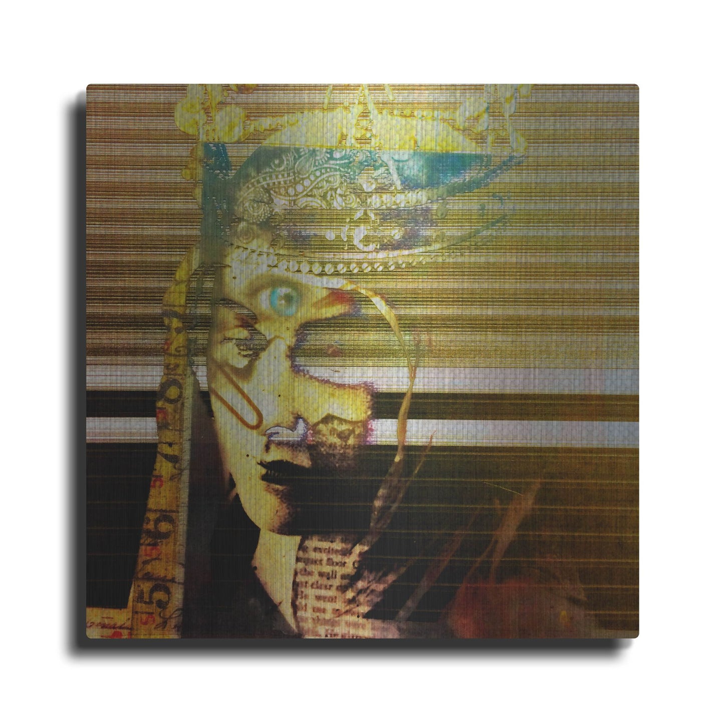 Luxe Metal Art 'Third Eye Focus' by LovIsArt, Metal Wall Art