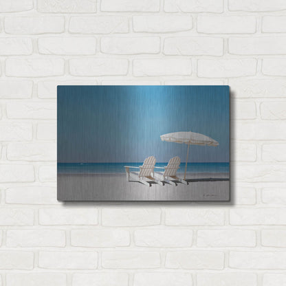 Luxe Metal Art 'Lazy Days' by Zhen-Huan Lu, Metal Wall Art,24x16