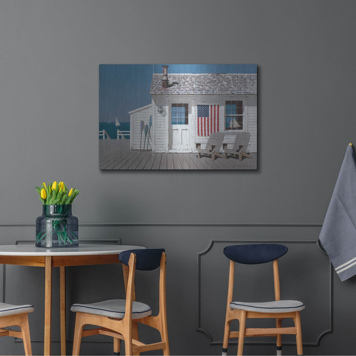 'Beach House 1' by Zhen-Huan Lu – Metal Wall Art, 36x24 room view