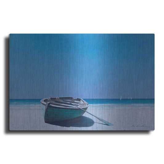 Luxe Metal Art 'Boat 1' by Zhen-Huan Lu, Metal Wall Art