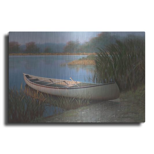 Luxe Metal Art 'Boat 2' by Zhen-Huan Lu, Metal Wall Art