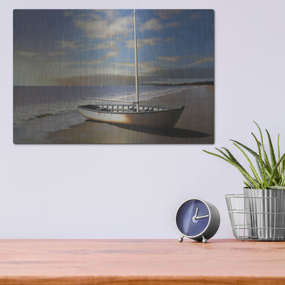 Luxe Metal Art 'Sunset' by Zhen-Huan Lu, Metal Wall Art,16x12