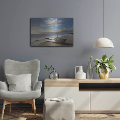 Luxe Metal Art 'Sunset' by Zhen-Huan Lu, Metal Wall Art,24x16