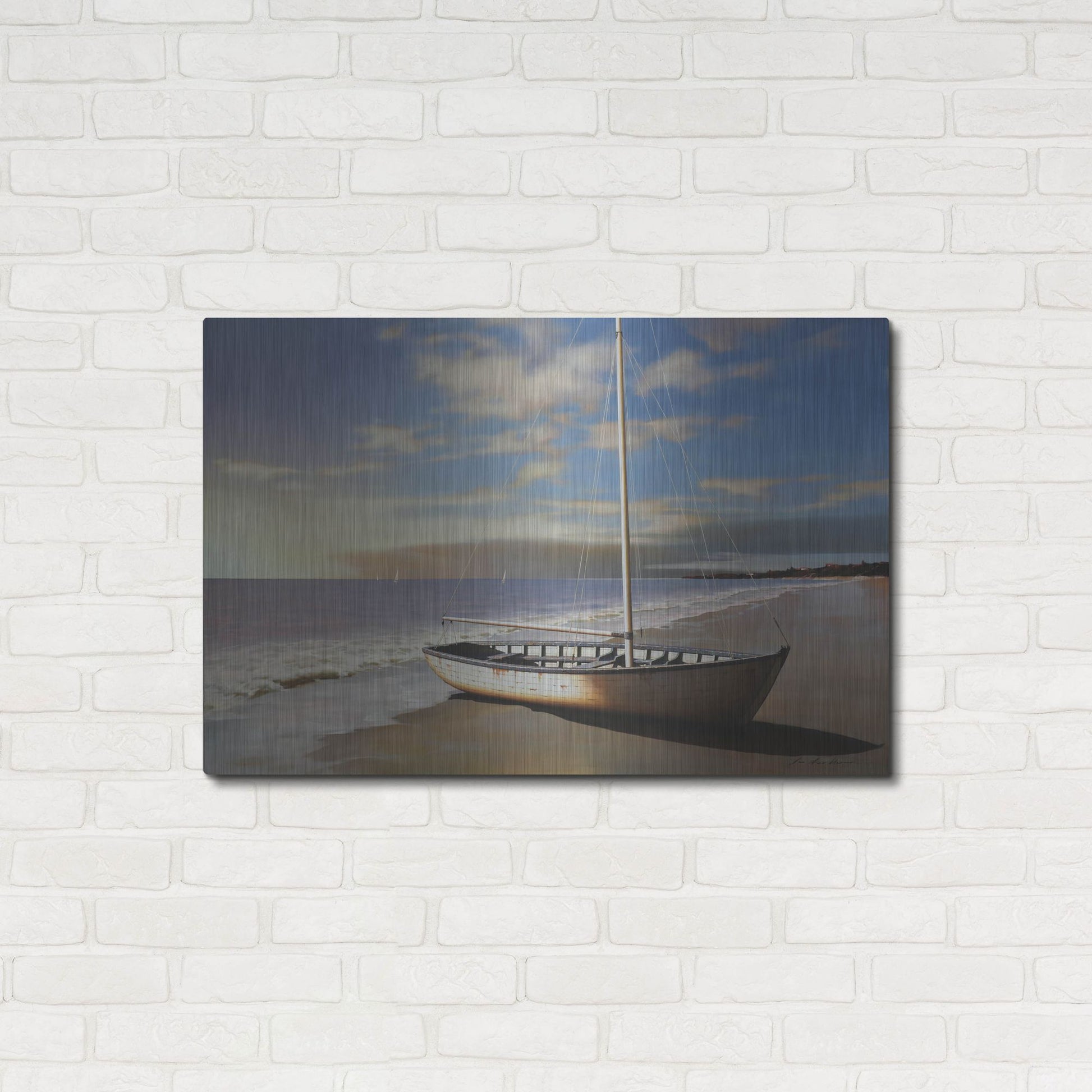 Luxe Metal Art 'Sunset' by Zhen-Huan Lu, Metal Wall Art,36x24