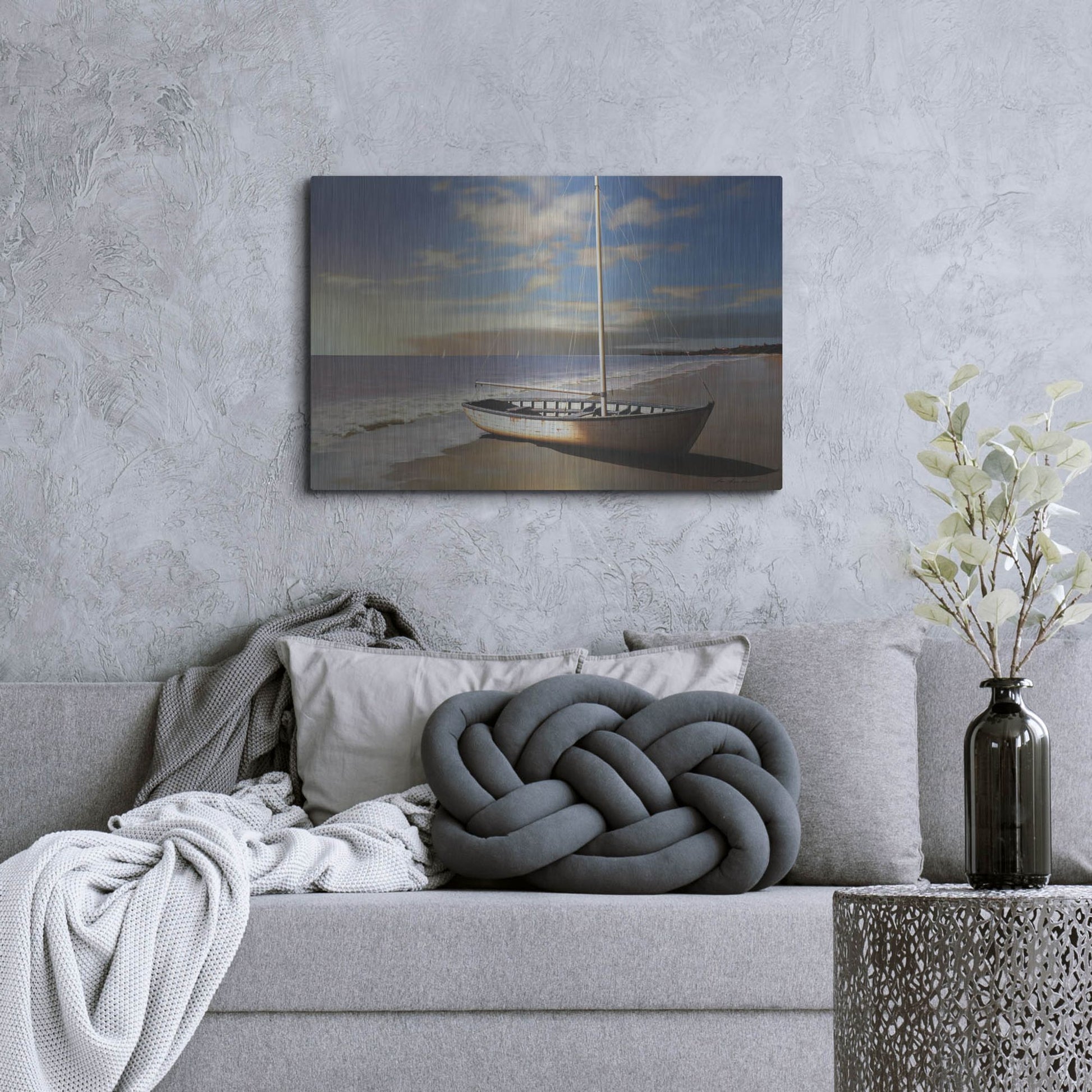 Luxe Metal Art 'Sunset' by Zhen-Huan Lu, Metal Wall Art,36x24