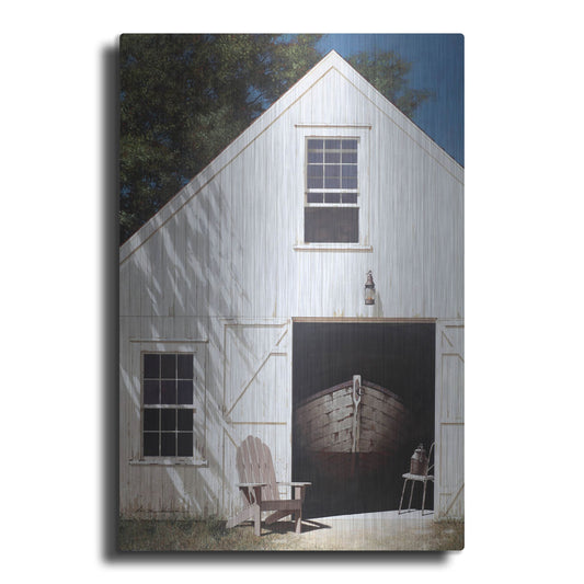 Luxe Metal Art 'The Barn' by Zhen-Huan Lu, Metal Wall Art