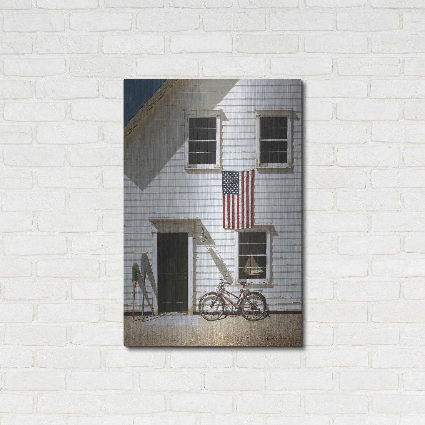 Luxe Metal Art 'Rad Bicycle' by Zhen-Huan Lu, Metal Wall Art,24x36