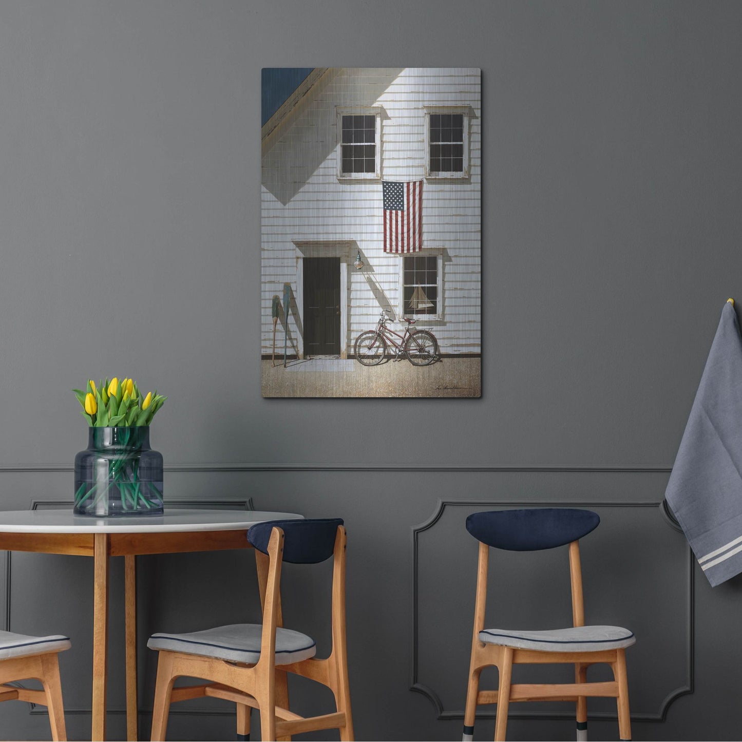 Luxe Metal Art 'Rad Bicycle' by Zhen-Huan Lu, Metal Wall Art,24x36