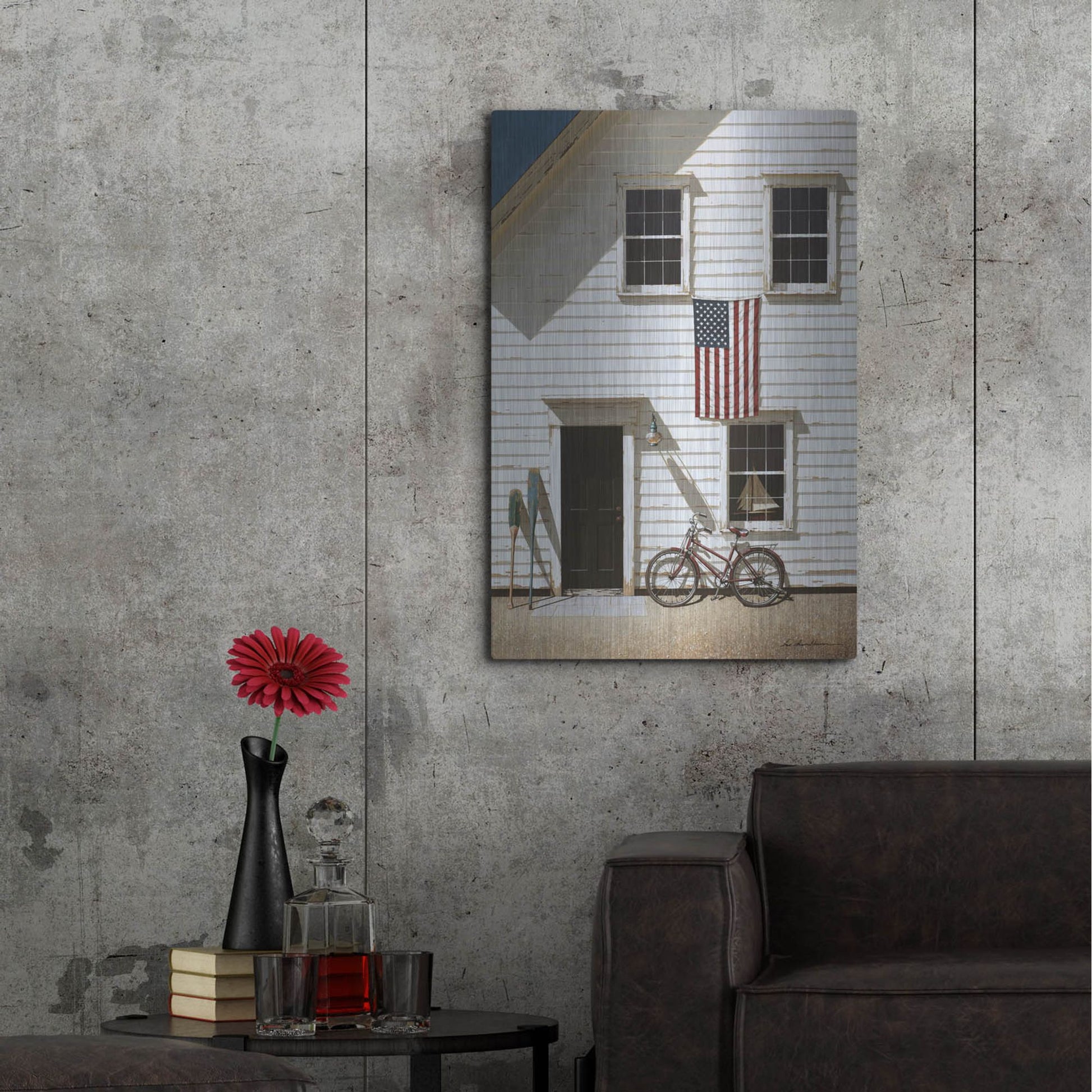 Luxe Metal Art 'Rad Bicycle' by Zhen-Huan Lu, Metal Wall Art,24x36