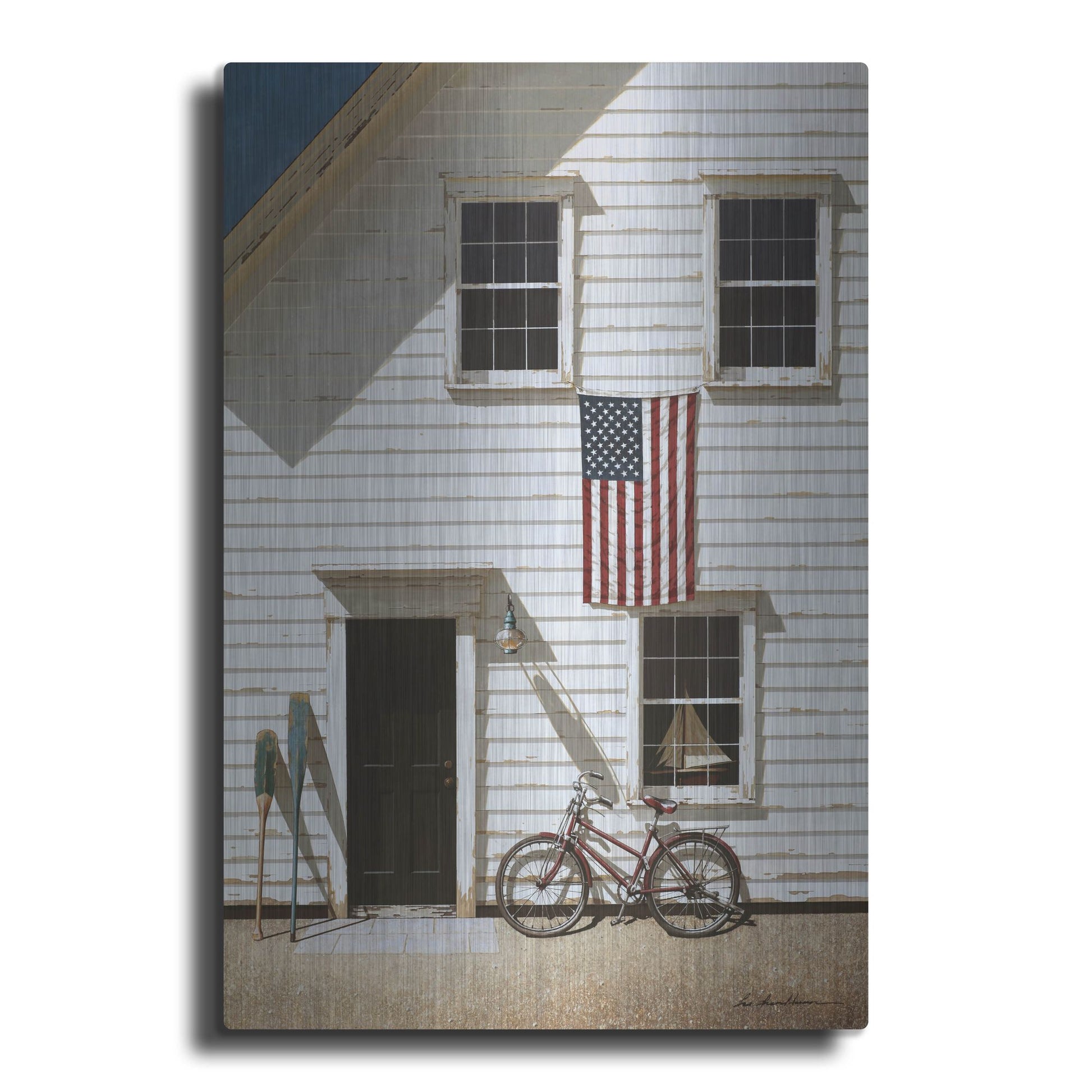 Luxe Metal Art 'Rad Bicycle' by Zhen-Huan Lu, Metal Wall Art