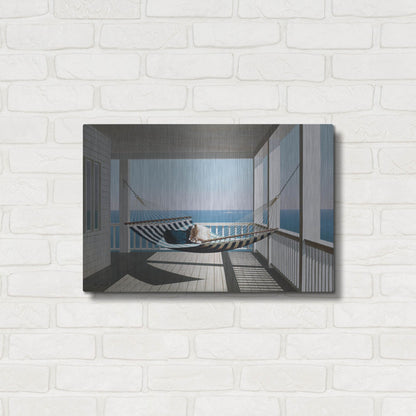 Luxe Metal Art 'Hammock & Pillows' by Zhen-Huan Lu, Metal Wall Art,24x16