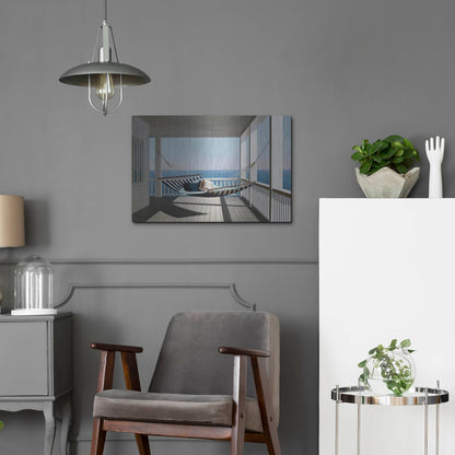 Luxe Metal Art 'Hammock & Pillows' by Zhen-Huan Lu, Metal Wall Art,24x16