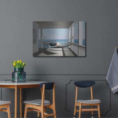 Luxe Metal Art 'Hammock & Pillows' by Zhen-Huan Lu, Metal Wall Art,36x24