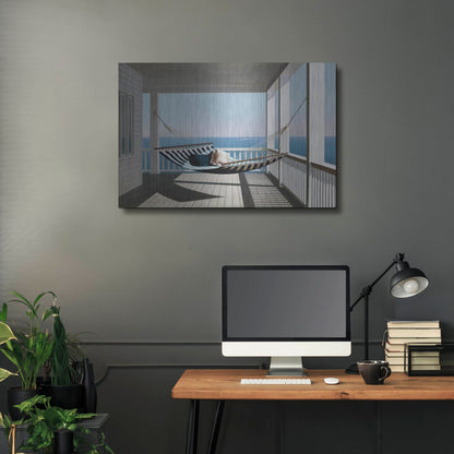 Luxe Metal Art 'Hammock & Pillows' by Zhen-Huan Lu, Metal Wall Art,36x24