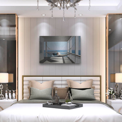 Luxe Metal Art 'Hammock & Pillows' by Zhen-Huan Lu, Metal Wall Art,36x24