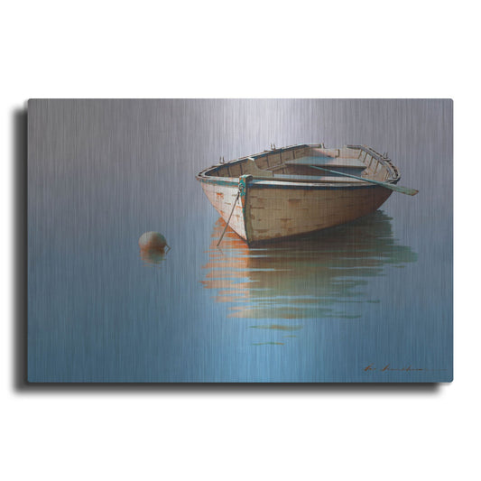 Luxe Metal Art 'Boat 4' by Zhen-Huan Lu, Metal Wall Art