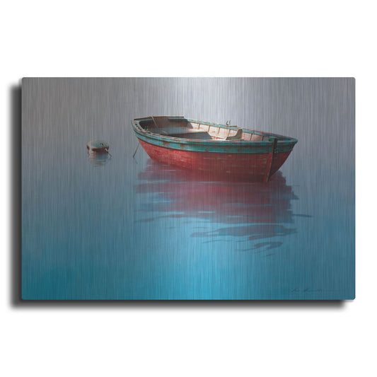 Luxe Metal Art 'Boat 5' by Zhen-Huan Lu, Metal Wall Art