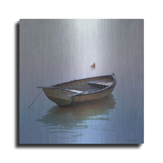 Luxe Metal Art 'Boat 6' by Zhen-Huan Lu, Metal Wall Art