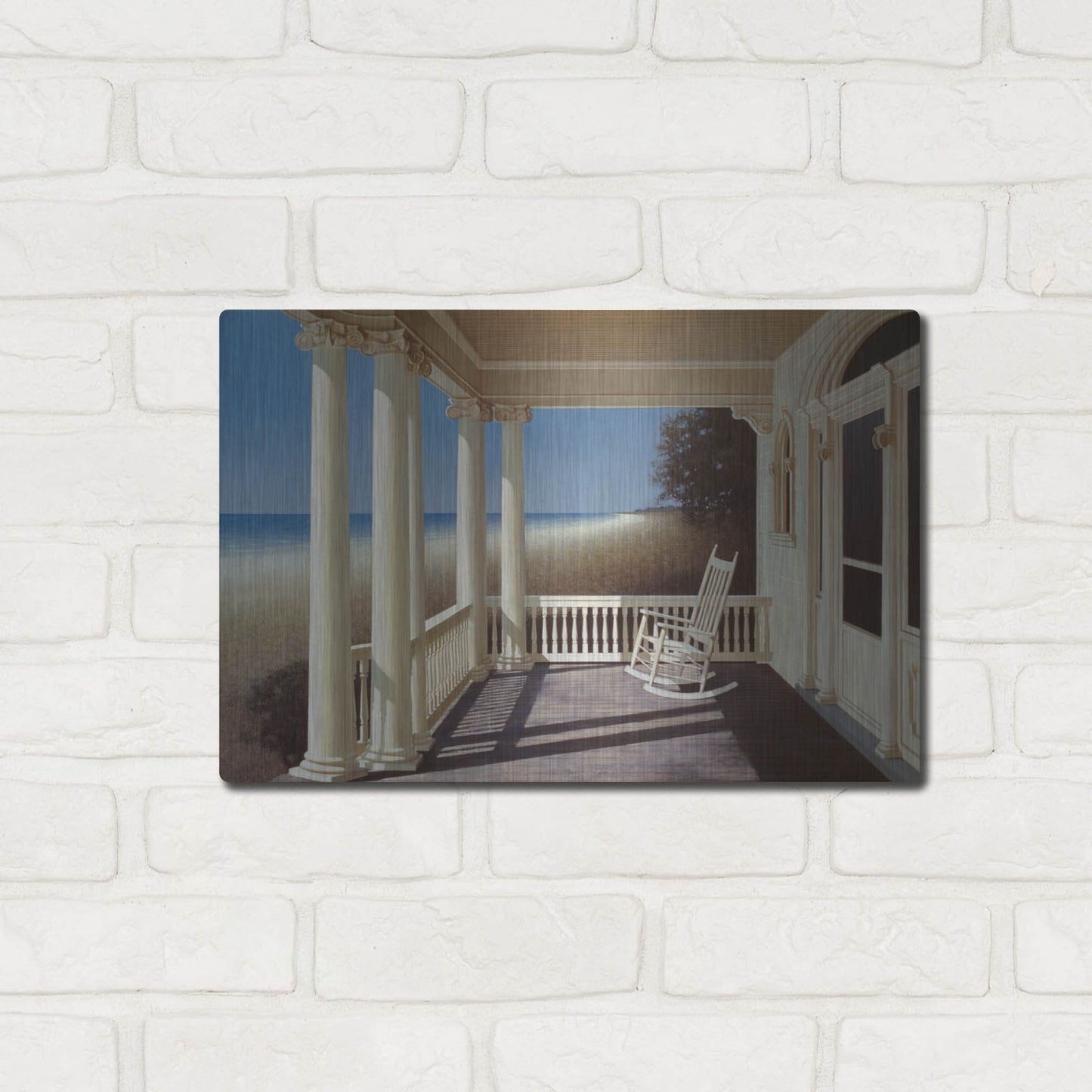 Luxe Metal Art 'North Sea' by Zhen-Huan Lu, Metal Wall Art,16x12