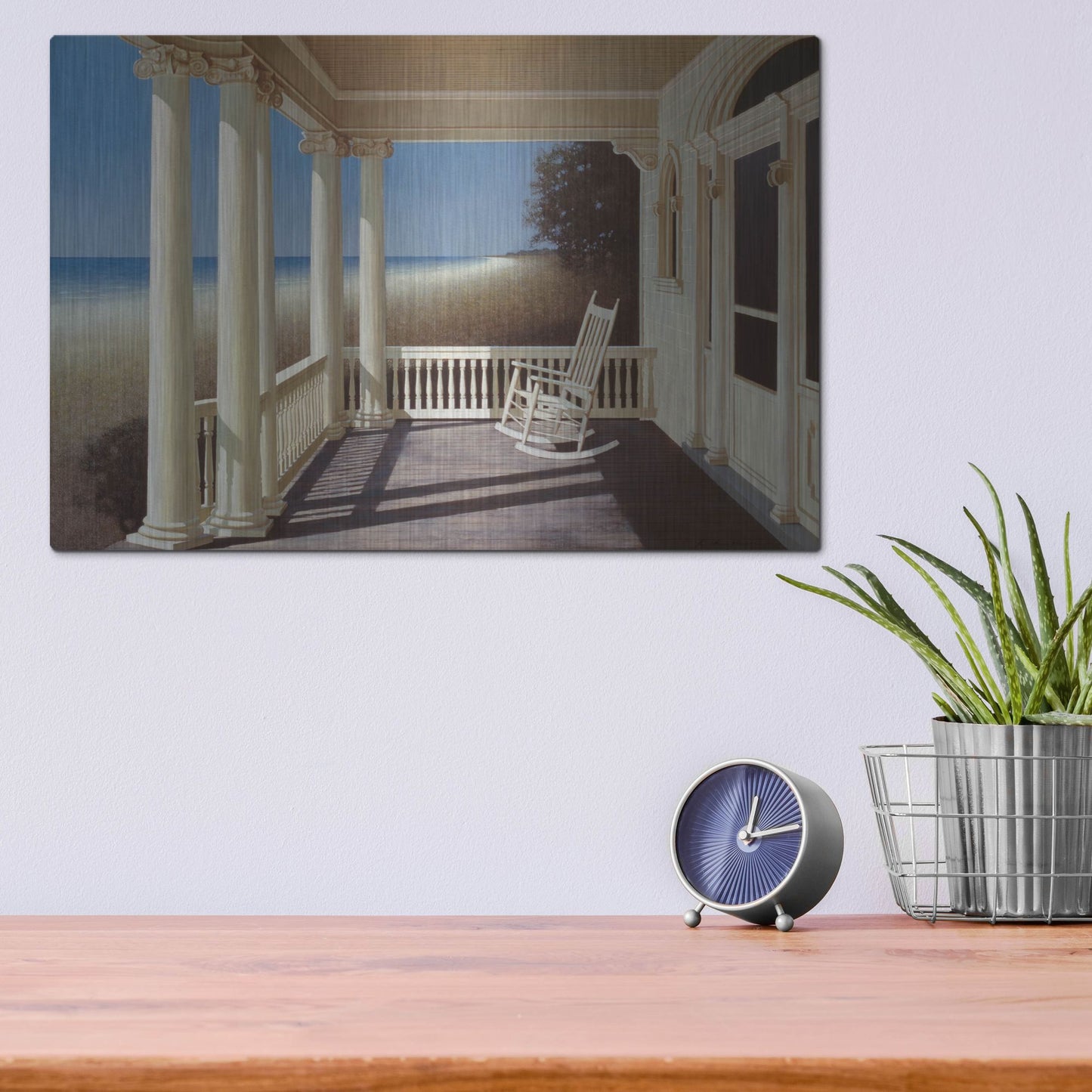 Luxe Metal Art 'North Sea' by Zhen-Huan Lu, Metal Wall Art,16x12