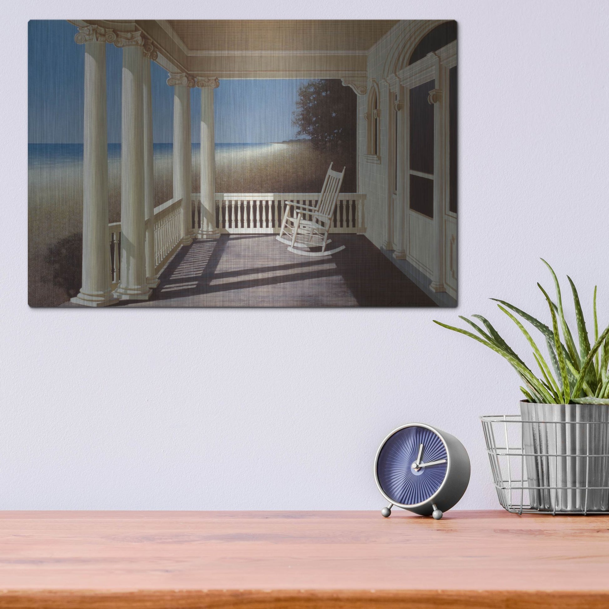 Luxe Metal Art 'North Sea' by Zhen-Huan Lu, Metal Wall Art,16x12