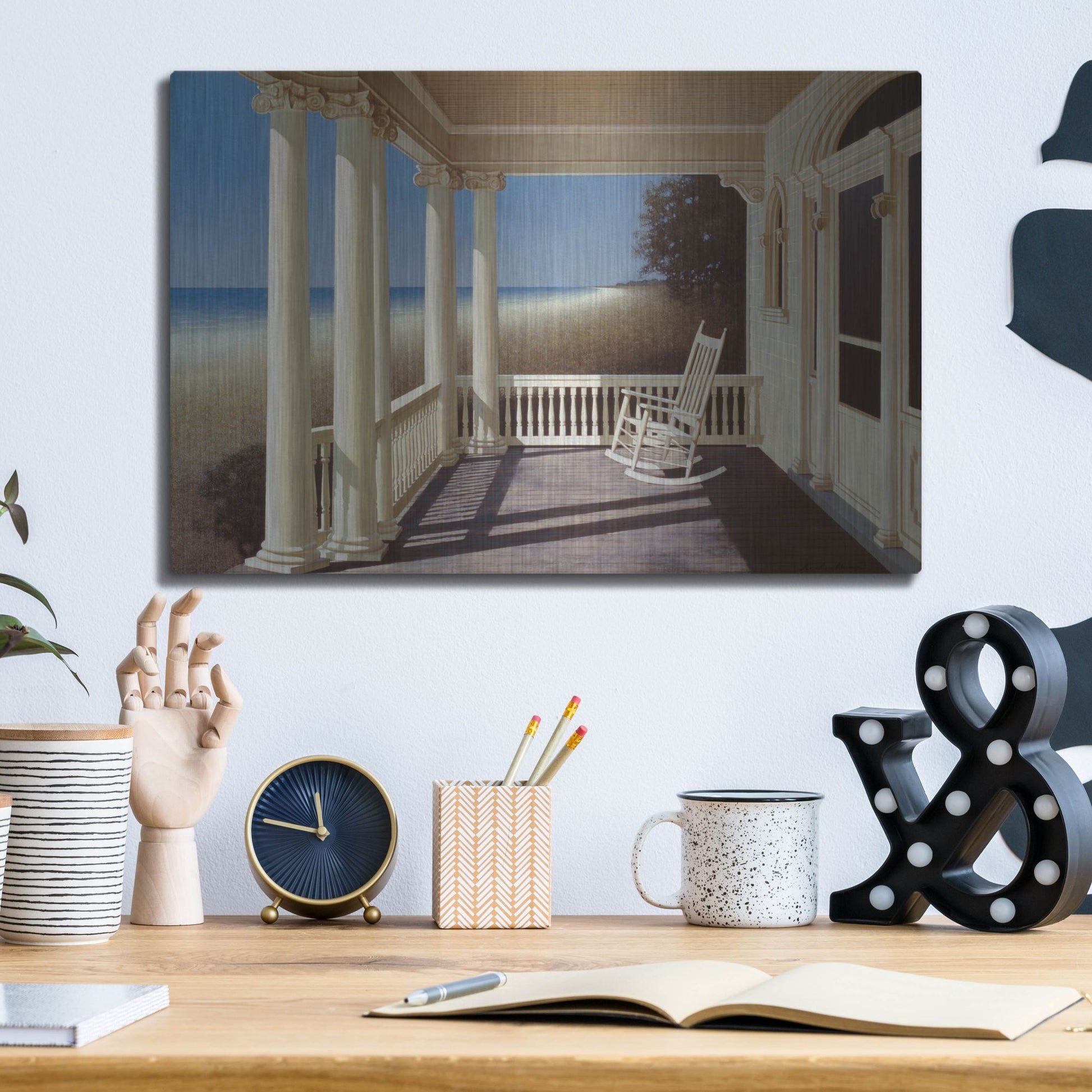 Luxe Metal Art 'North Sea' by Zhen-Huan Lu, Metal Wall Art,16x12