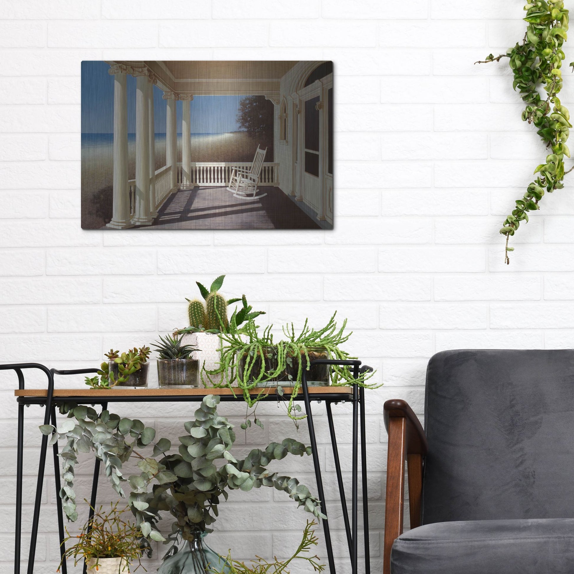 Luxe Metal Art 'North Sea' by Zhen-Huan Lu, Metal Wall Art,16x12