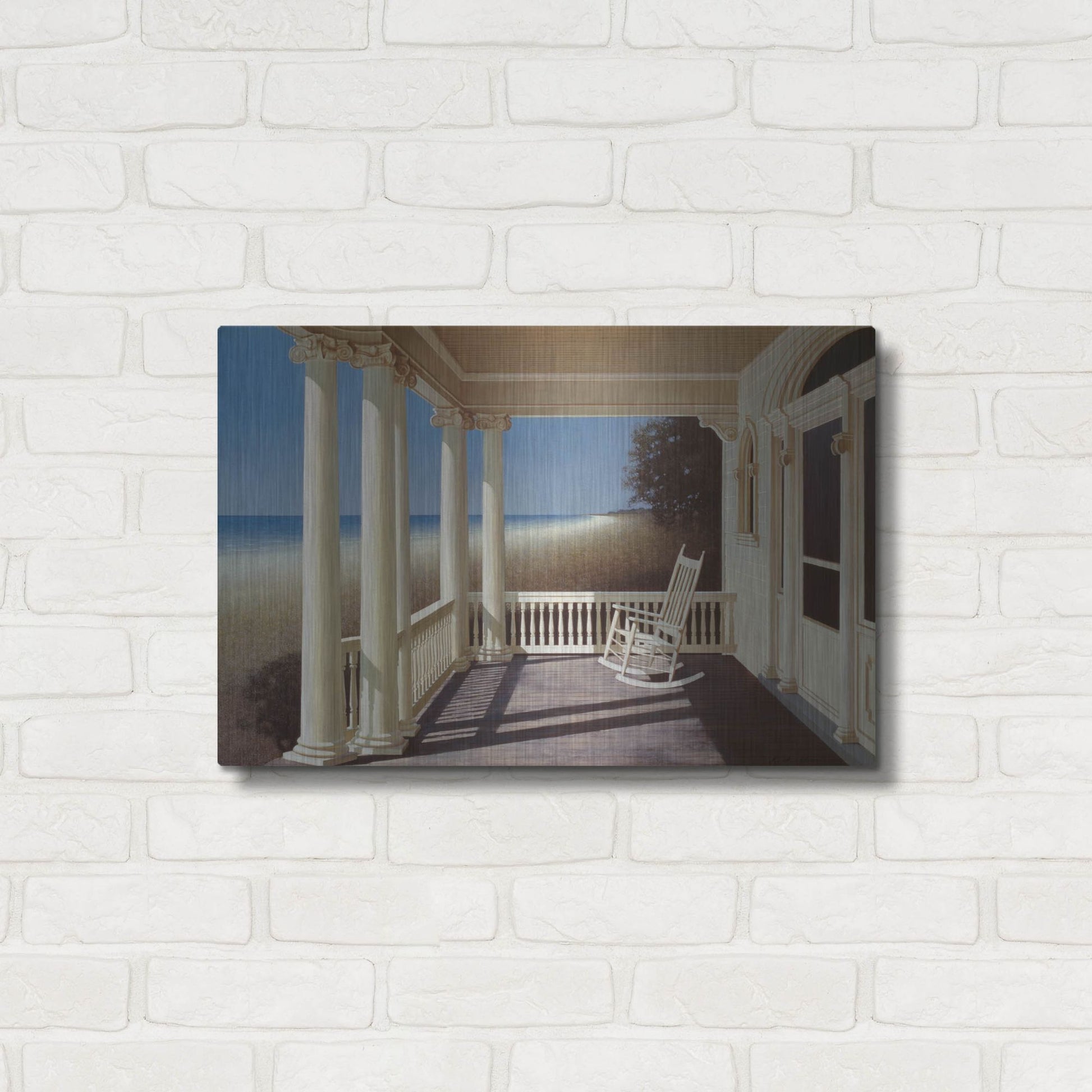 Luxe Metal Art 'North Sea' by Zhen-Huan Lu, Metal Wall Art,24x16