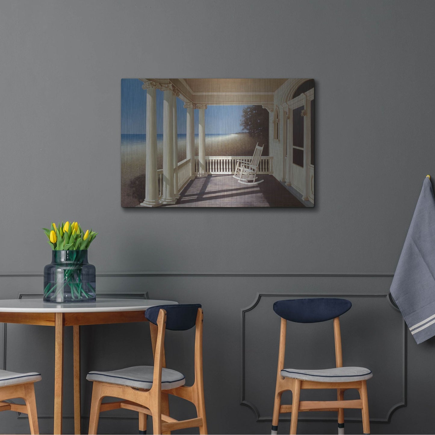 Luxe Metal Art 'North Sea' by Zhen-Huan Lu, Metal Wall Art,36x24