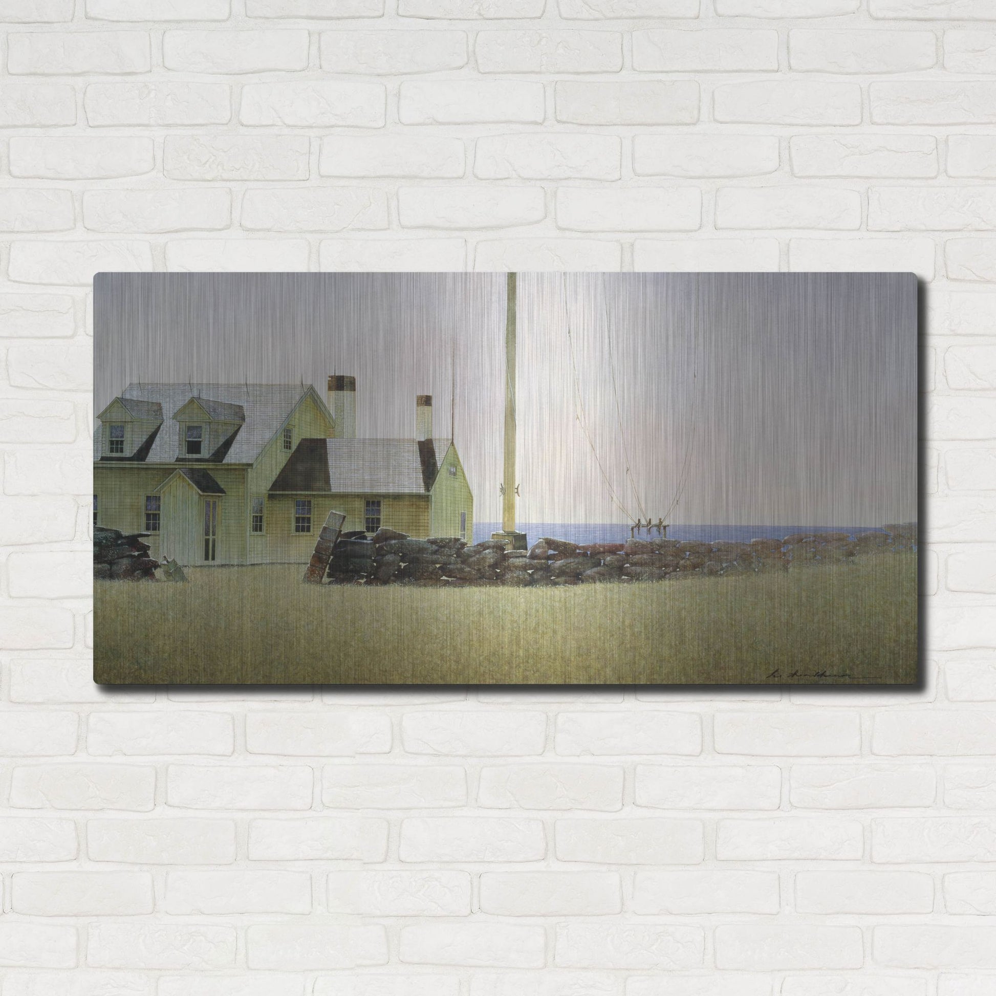 Luxe Metal Art 'Southern Island' by Zhen-Huan Lu, Metal Wall Art,48x24