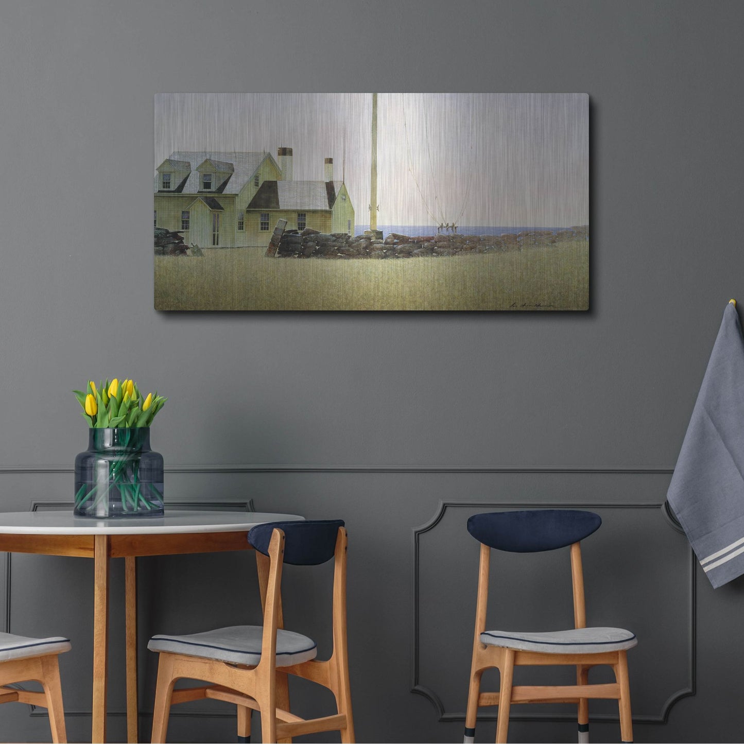 Luxe Metal Art 'Southern Island' by Zhen-Huan Lu, Metal Wall Art,48x24