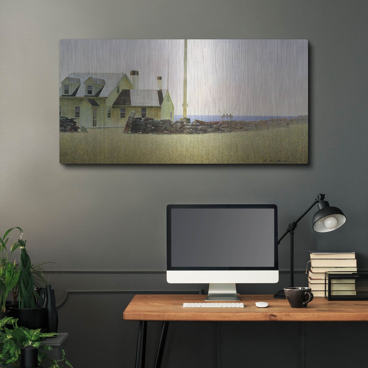 Luxe Metal Art 'Southern Island' by Zhen-Huan Lu, Metal Wall Art,48x24