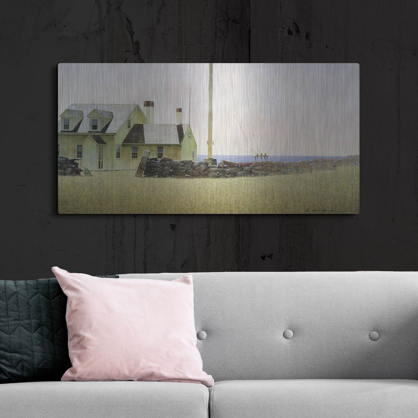 Luxe Metal Art 'Southern Island' by Zhen-Huan Lu, Metal Wall Art,48x24