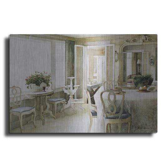 Luxe Metal Art 'The Shell Mirror' by Zhen-Huan Lu, Metal Wall Art