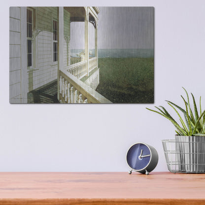 Luxe Metal Art 'Nantucket Light' by Zhen-Huan Lu, Metal Wall Art,16x12