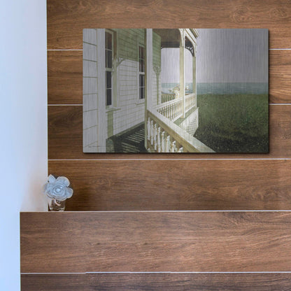 Luxe Metal Art 'Nantucket Light' by Zhen-Huan Lu, Metal Wall Art,16x12