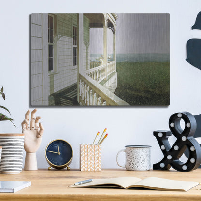 Luxe Metal Art 'Nantucket Light' by Zhen-Huan Lu, Metal Wall Art,16x12