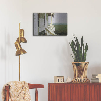 Luxe Metal Art 'Nantucket Light' by Zhen-Huan Lu, Metal Wall Art,24x16