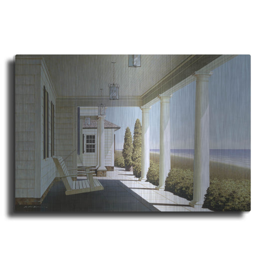 Luxe Metal Art 'Porch Lights' by Zhen-Huan Lu, Metal Wall Art