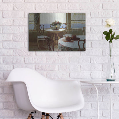 Luxe Metal Art 'The Dining Room' by Zhen-Huan Lu, Metal Wall Art,24x16