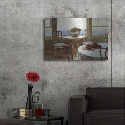 Luxe Metal Art 'The Dining Room' by Zhen-Huan Lu, Metal Wall Art,36x24