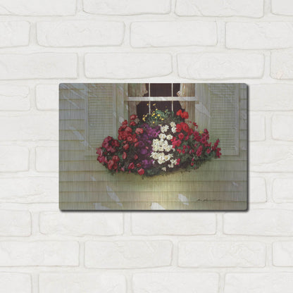 Luxe Metal Art 'Flowerbox' by Zhen-Huan Lu, Metal Wall Art,16x12