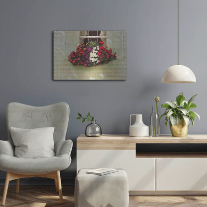 Luxe Metal Art 'Flowerbox' by Zhen-Huan Lu, Metal Wall Art,24x16