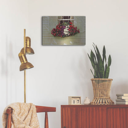 Luxe Metal Art 'Flowerbox' by Zhen-Huan Lu, Metal Wall Art,24x16