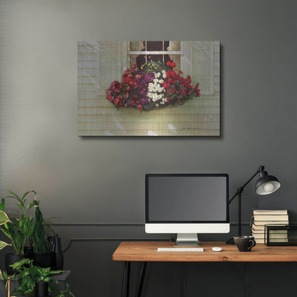 Luxe Metal Art 'Flowerbox' by Zhen-Huan Lu, Metal Wall Art,36x24