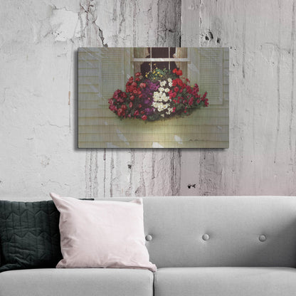 Luxe Metal Art 'Flowerbox' by Zhen-Huan Lu, Metal Wall Art,36x24