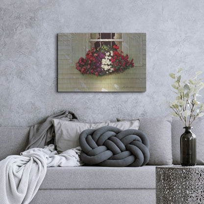 Luxe Metal Art 'Flowerbox' by Zhen-Huan Lu, Metal Wall Art,36x24