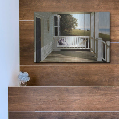 Luxe Metal Art 'Shore House' by Zhen-Huan Lu, Metal Wall Art,16x12